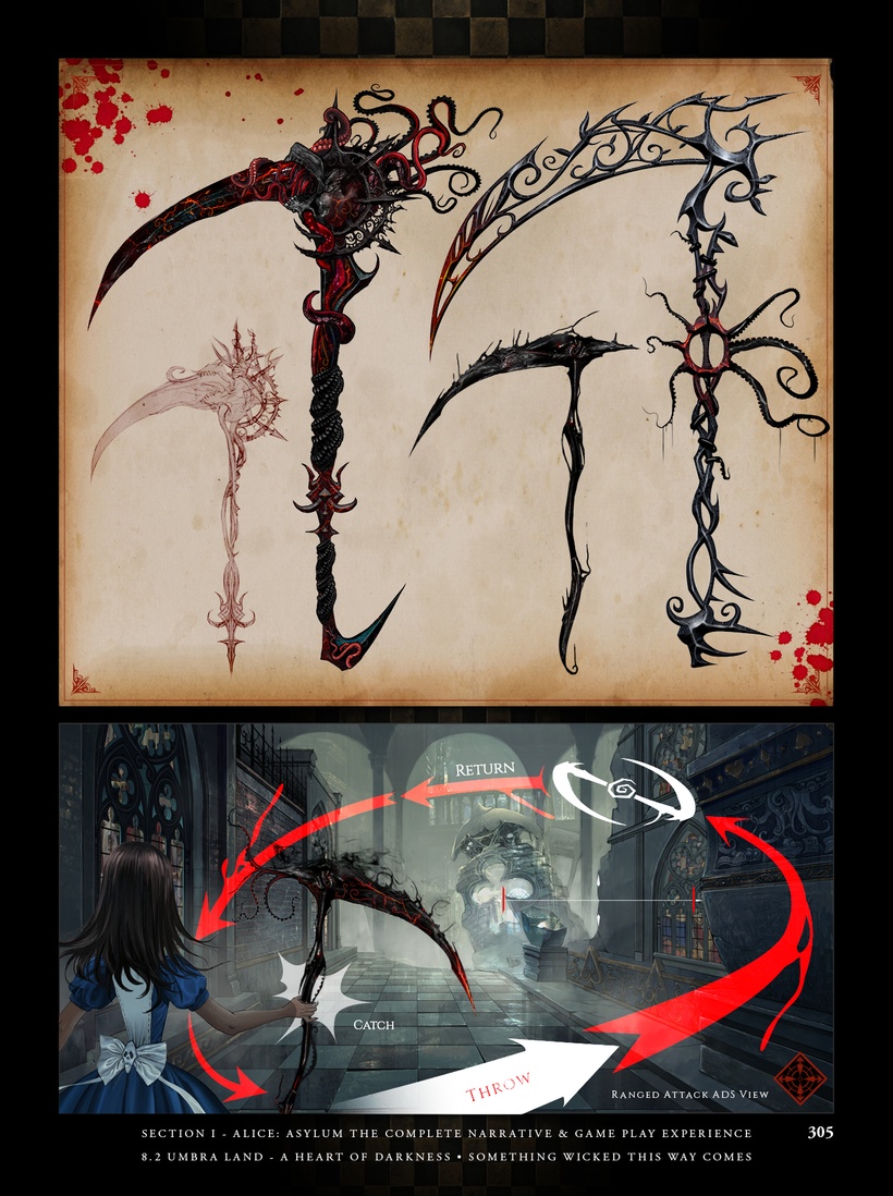 Sho — Alice: Madness Returns Weapon designs, including